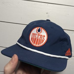 Edmonton Oilers Adidas Adjustable Rope Hat